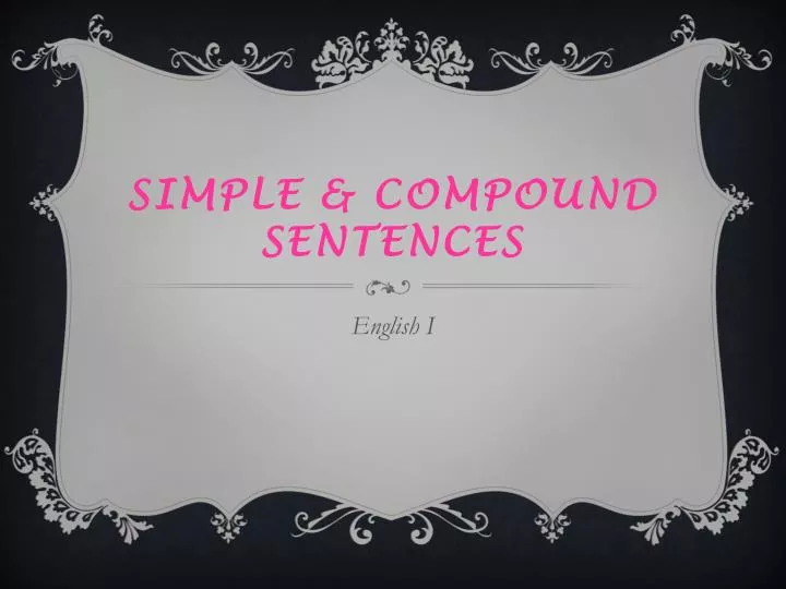 simple compound sentences