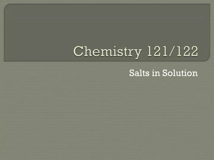 chemistry 121 122