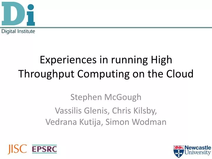 experiences in running high throughput computing on the cloud