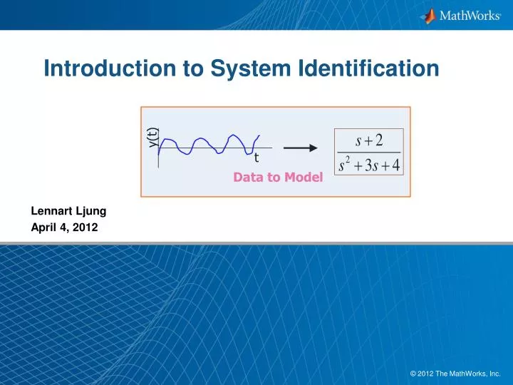 introduction to system identification