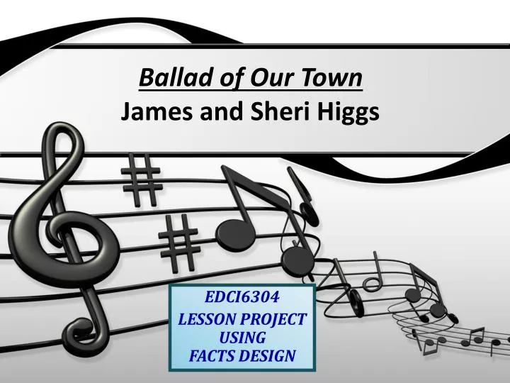 ballad of our town james and sheri higgs