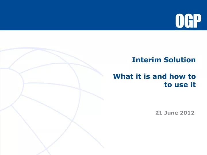 interim solution what it is and how to to use it