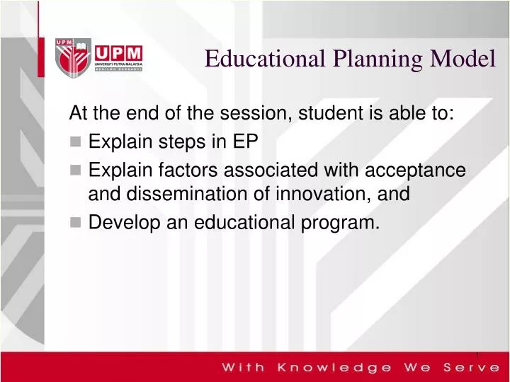 educational planning model