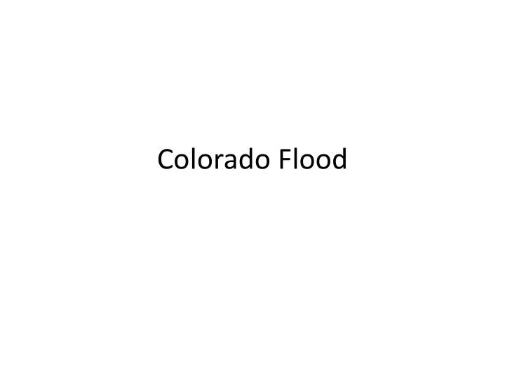 colorado flood