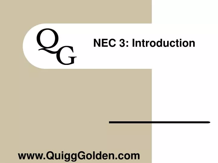 nec 3 introduction