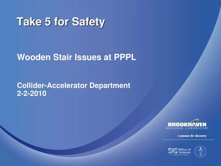 wooden stair issues at pppl collider accelerator department 2 2 2010