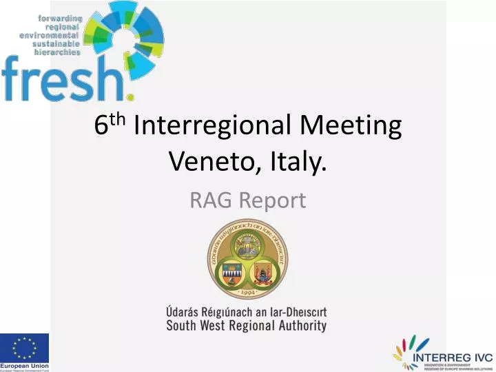 6 th interregional meeting veneto italy