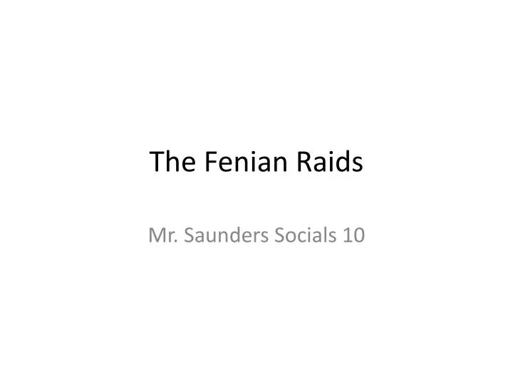 the fenian raids