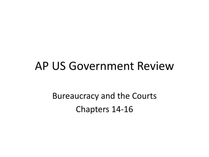 ap us government review