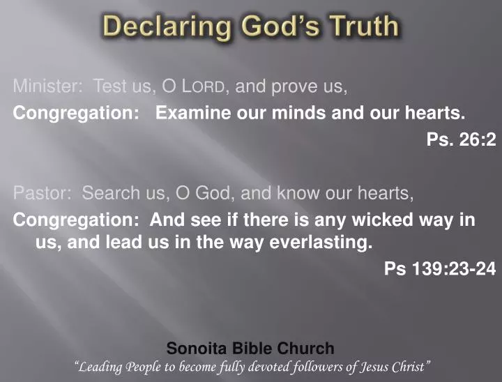declaring god s truth