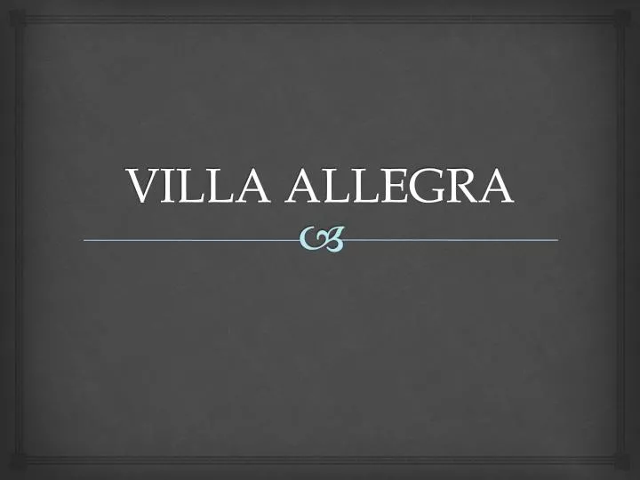 villa allegra