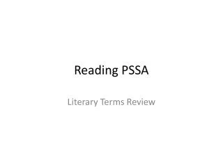 Reading PSSA