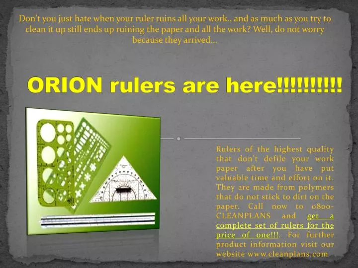 orion rulers are here