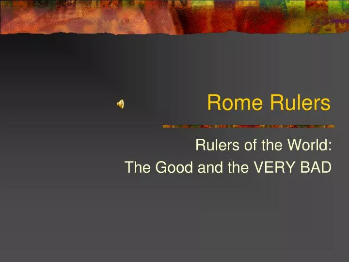 rome rulers