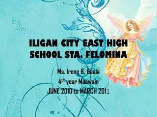 ILIGAN CITY EAST HIGH SCHOOL STA. FELOMINA