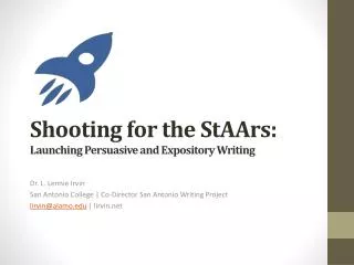 Shooting for the StAArs : Launching Persuasive and Expository Writing