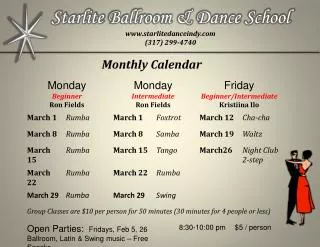 Starlite Ballroom &amp; Dance School