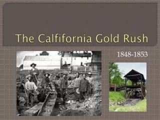 The Calfifornia Gold Rush