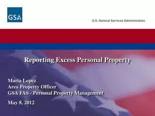 Reporting Excess Personal Property