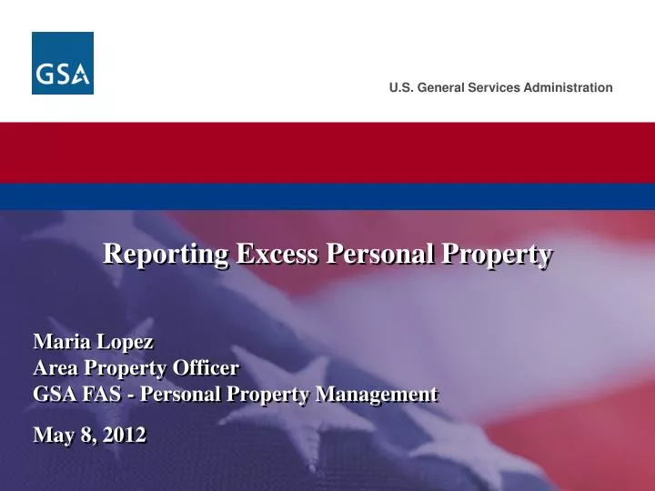 reporting excess personal property