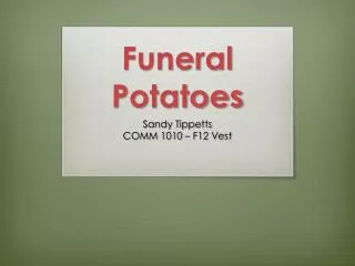 Funeral Potatoes