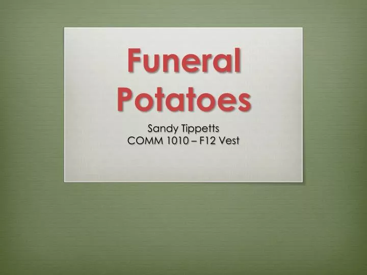 funeral potatoes