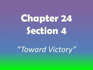 Chapter 24 Section 4