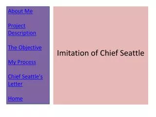 Imitation of Chief Seattle