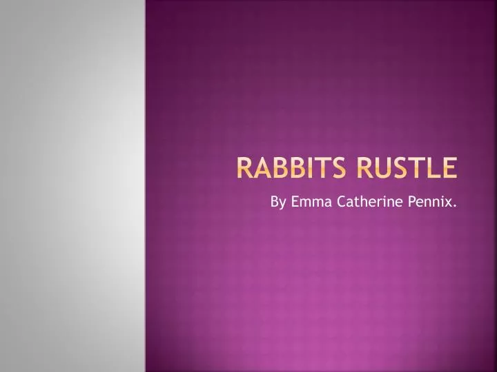 rabbits rustle