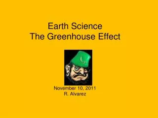 Earth Science The Greenhouse Effect