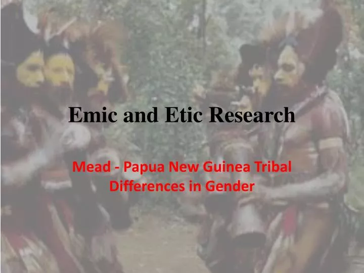 emic and etic research