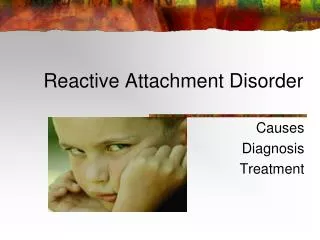 reactive attachment disorder