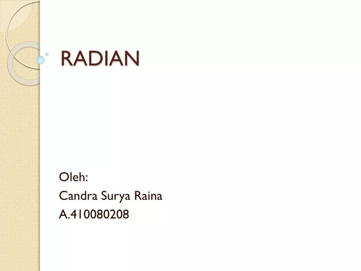 radian