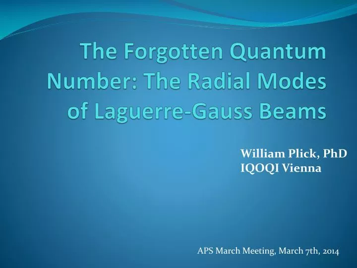 the forgotten quantum number the radial modes of laguerre gauss beams