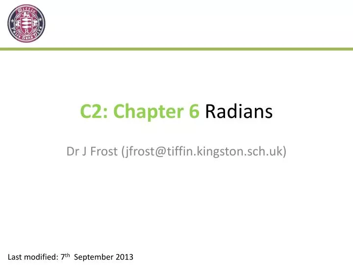 c2 chapter 6 radians
