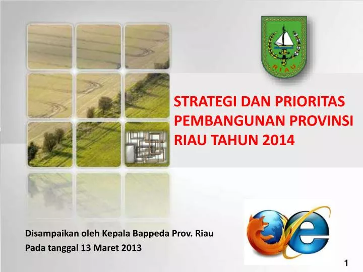 strategi dan prioritas pembangunan provinsi riau tahun 2014