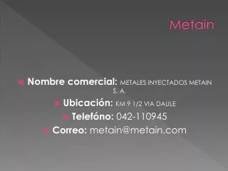 metain