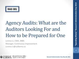 Agency Audits: What are the Auditors Looking For and How to be Prepared for One