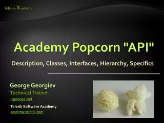Academy Popcorn &quot;API&quot;
