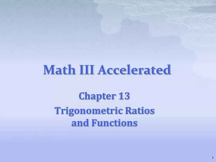 math iii accelerated