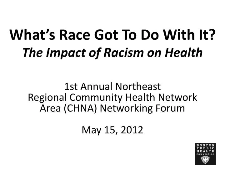 what s race got to do with it the impact of racism on health