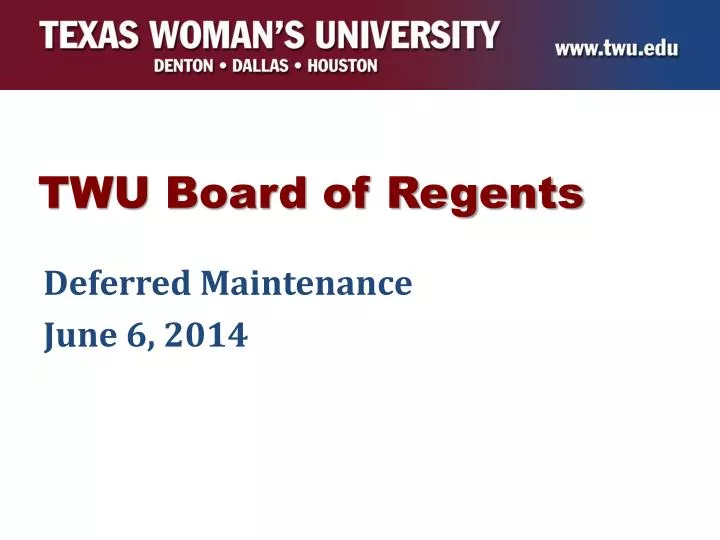 twu board of regents