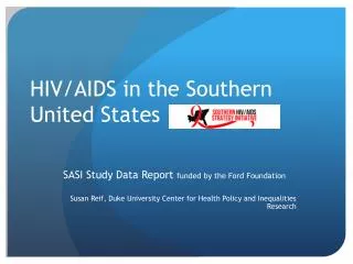 HIV/AIDS in the Southern United States