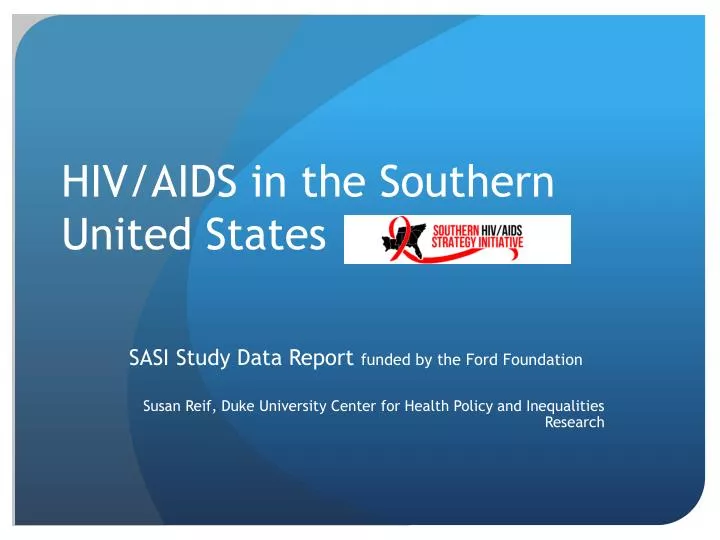 hiv aids in the southern united states