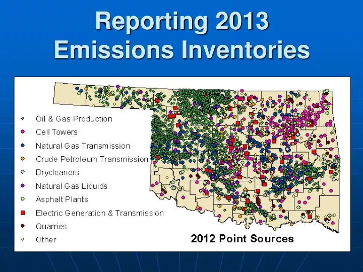 reporting 2013 emissions inventories