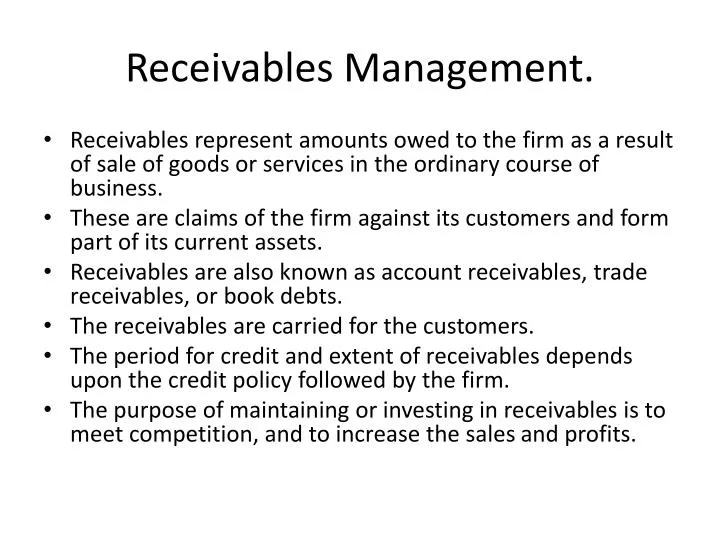 receivables management