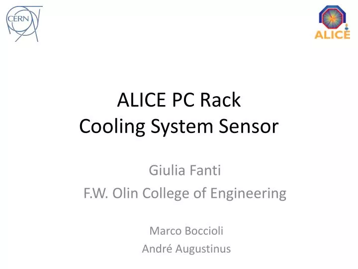 alice pc rack cooling system sensor