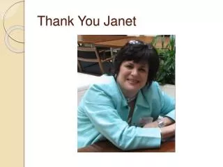 Thank You Janet
