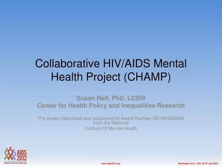 collaborative hiv aids mental health project champ