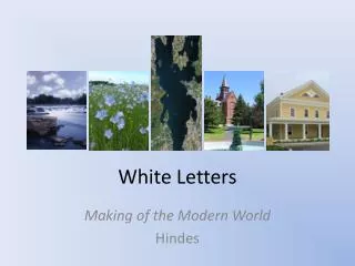white letters